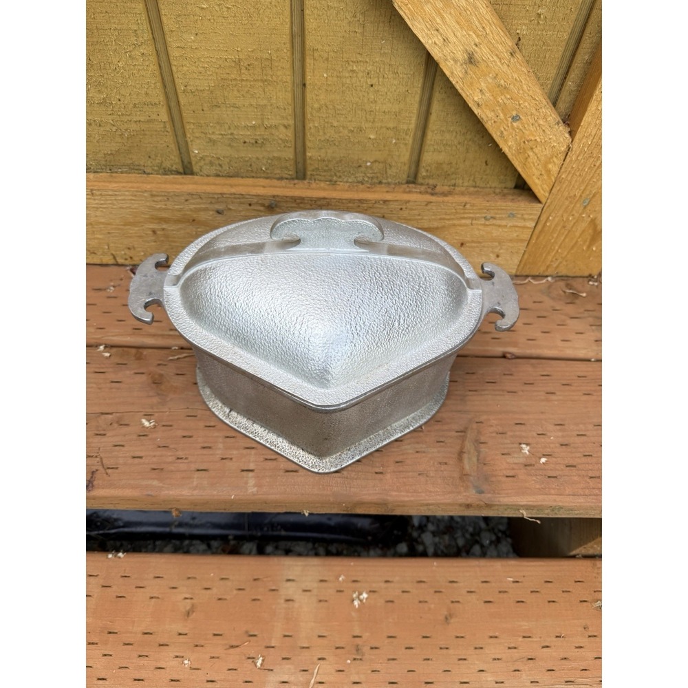 Vtg Guardian Service Large 11" Triangular Roaster Casserole W/‎ Aluminum Lid